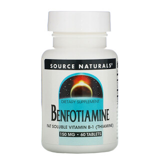 Source Naturals, ベンフォチアミン, 150 mg, 60 錠