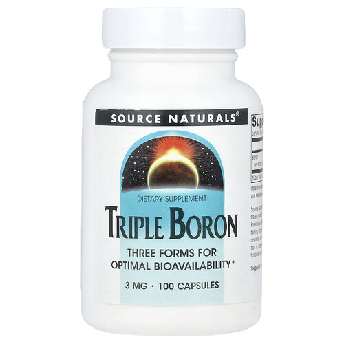 Source Naturals Triple Boron , 3 mg, 100 Capsules