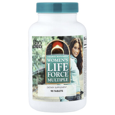Source Naturals, Suplemento multivitamínico para mujeres, Life Force®, 90 comprimidos