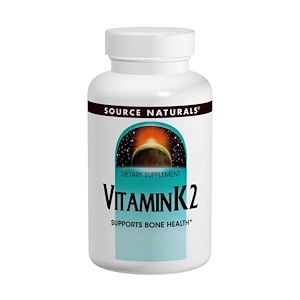 Source Naturals, Витамин К2, 100 мкг, 60 таблеток