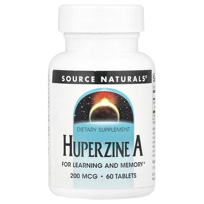 Source Naturals  Huperzine A  200 mcg   60 Tablets