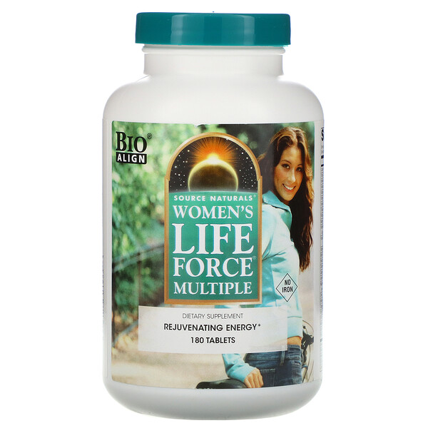 Women's Life Force Multiple, No Iron, 180 Tablets