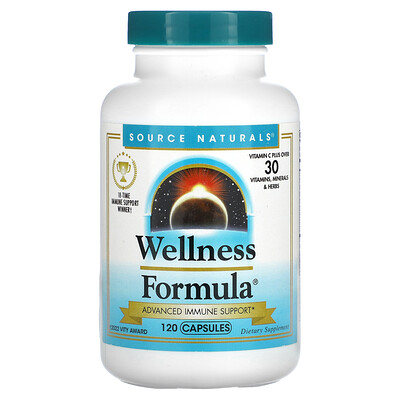 

Source Naturals, Wellness Formula, Advanced Immune Support, 120 Capsules
