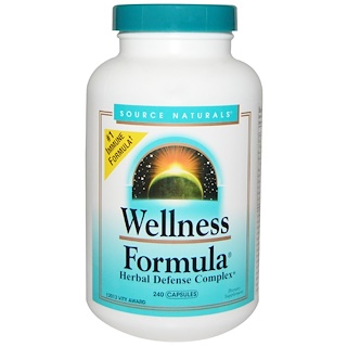 Source Naturals, Wellness Formula, защитный комплекс трав, 240 капсул