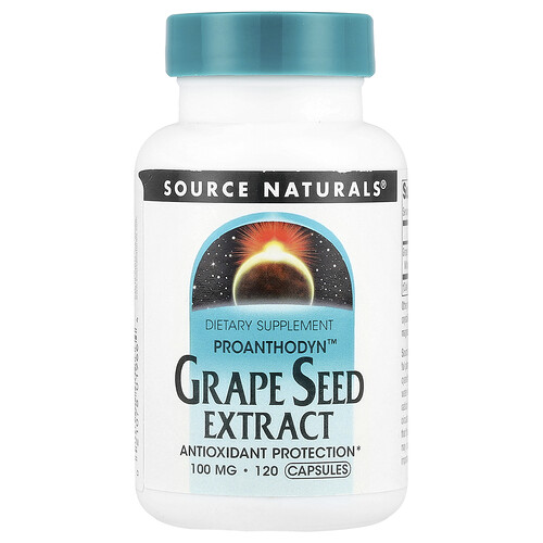 소스 네츄럴 Source Naturals, Proanthodyn™, 포도씨 추출물, 100mg, 캡슐 120정