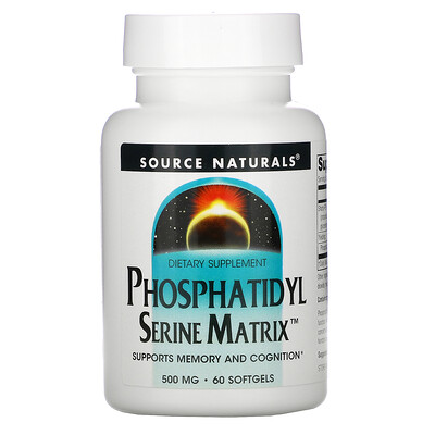 Source Naturals Phosphatidyl Serine Matrix 500 mg 60 Softgels