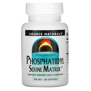 Отзывы о Сорс Начэралс, Phosphatidyl Serine Matrix, 500 mg, 60 Softgels