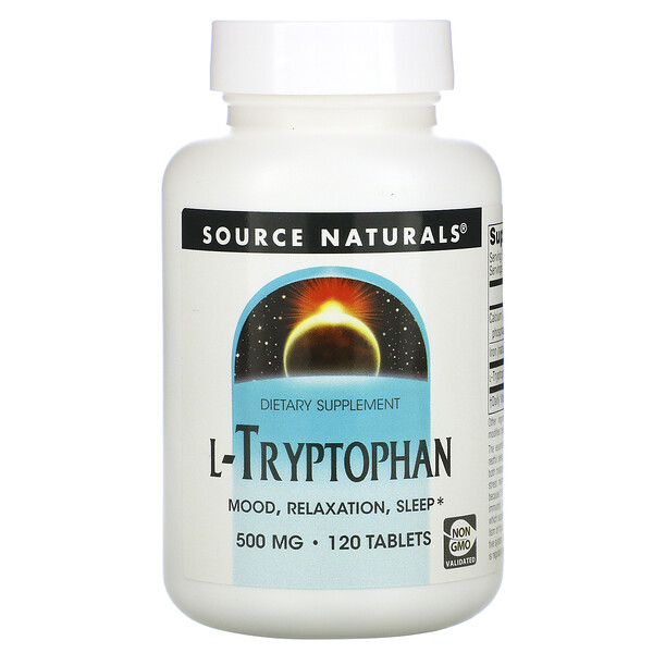 Source Naturals, L-Tryptophan, 500 mg, 120 Tabletten