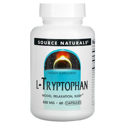 Source Naturals L-Tryptophan 500 mg 60 Capsules