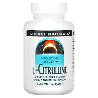 

Source Naturals L-цитруллин 1000 мг 60 таблеток