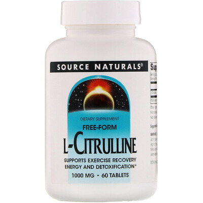 Source Naturals L-цитруллин, 1000 мг, 60 таблеток