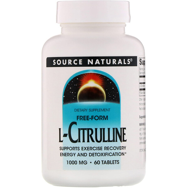 Source Naturals‏, L-Citrulline, 1000 mg, 60 Tablets