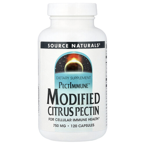 Source Naturals, PectImmune, Modified Citrus Pectin, 750 mg, 120 Capsules (187 mg per Capsule)