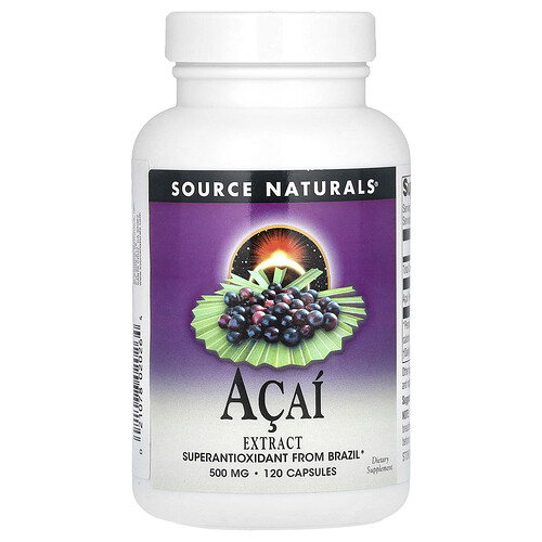Source Naturals Acai Extract 500 mg 120 Capsules