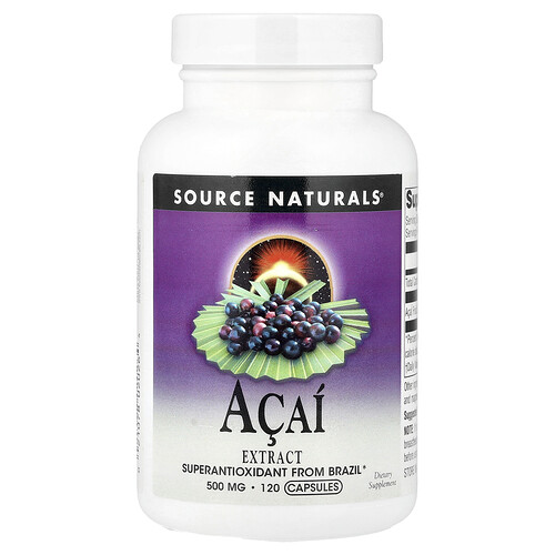 Source Naturals экстракт асаи 500 мг 120 капсул