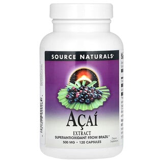 Source Naturals, Acai Extract, Acai-Extrakt, 500 mg, 120 Kapseln