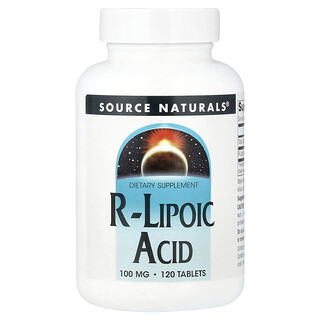 Source Naturals, Asid R-Lipoik, 100 mg, 120 Tablet
