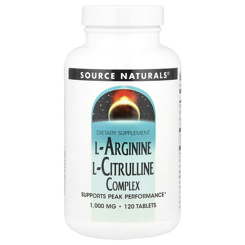 Source Naturals L-アルギニン L-シトルリン コンプレックス 120タブレット
