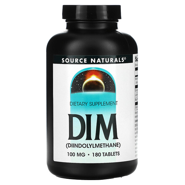 DIM (Diindolylmethane), 100 mg, 180 Tablets