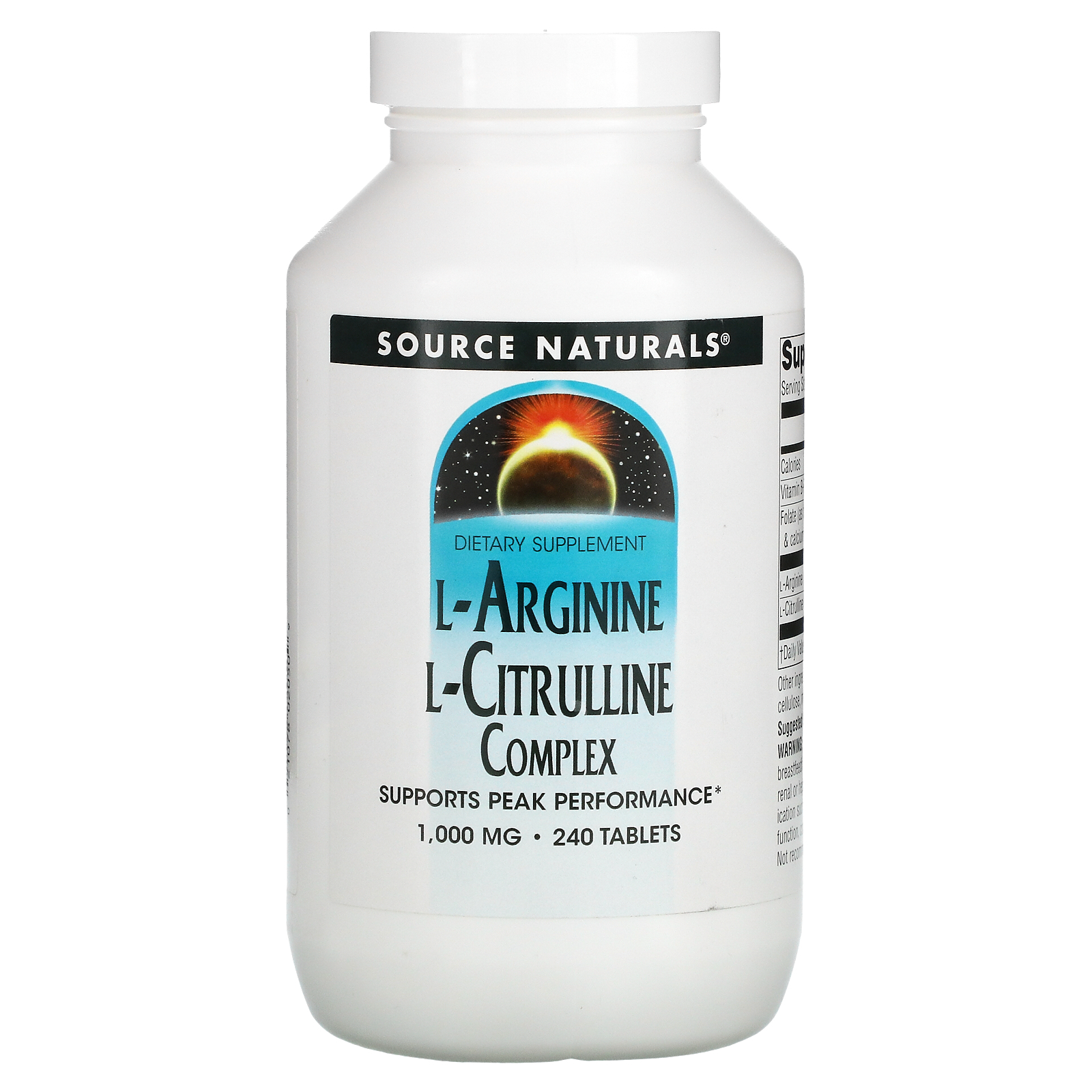Source Naturals, LArginine LCitrulline Complex, 1,000 mg, 240 Tablets