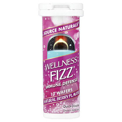 Wellness Fizz®, засіб для захисту імунітету, натуральні ягоди, 10 вафель