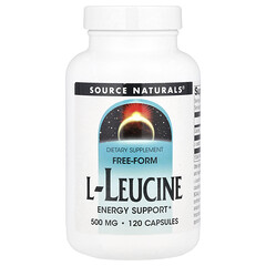 L-лейцин у вільній формі, 500 мг, 120 капсул