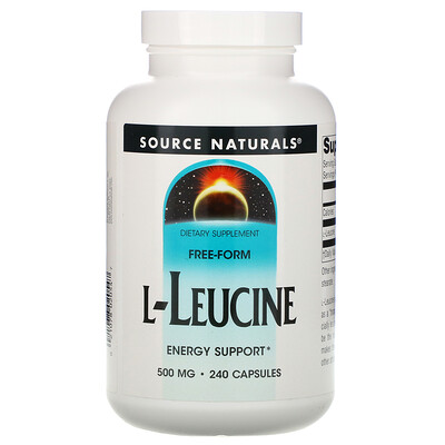 Source Naturals L-лейцин, 500 мг, 240 капсул