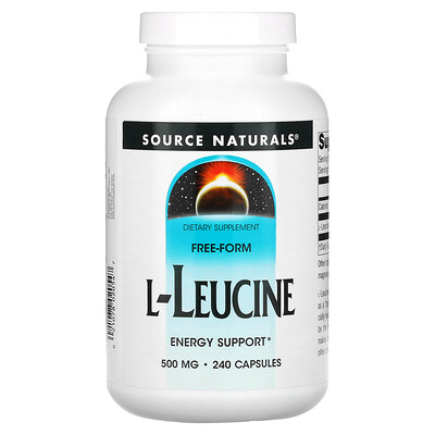 Source Naturals L-Leucine 500 mg 240 Capsules