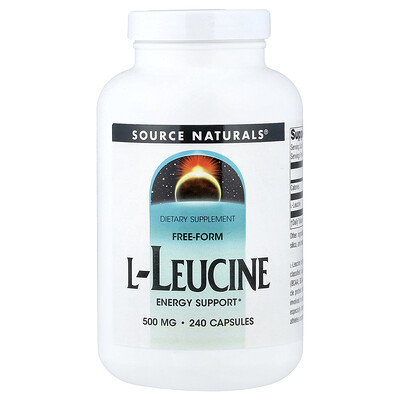 Source Naturals L-лейцин 500 мг 240 капсул
