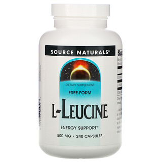 Source Naturals, L-Leucine, 500 mg, 240 Capsules
