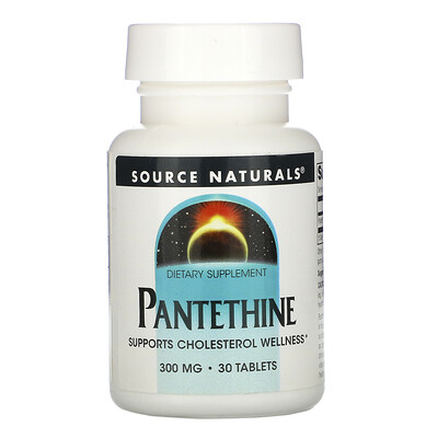 Source Naturals Пантетин, 300 мг, 30 таблеток