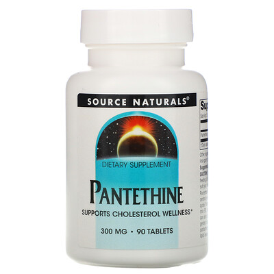 Source Naturals Пантетин, 300 мг, 90 таблеток