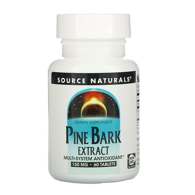 Source Naturals Pine Bark Extract, 150 mg, 60 Tablets