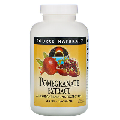 Source Naturals Pomegranate Extract, 500 mg, 240 Tablets