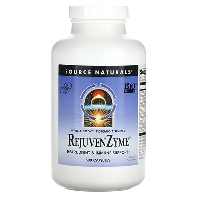 Source Naturals  RejuvenZyme  500 Capsules
