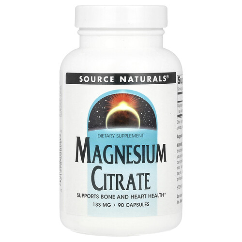 Source Naturals, マグネシウム クエン酸塩 133mg 90粒