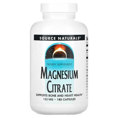

Source Naturals Magnesium Citrate 133 mg 180 Capsules