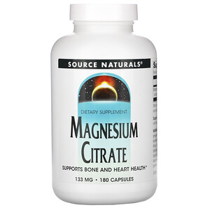 Сорс Начэралс, Magnesium Citrate, 133 mg, 180 Capsules отзывы