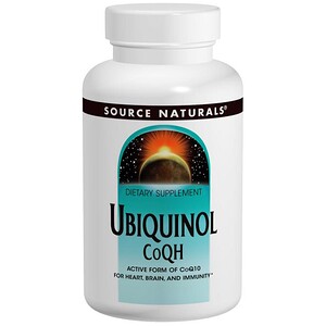 Source Naturals, Убихинол CoQH, 100 мг, 30 капсул