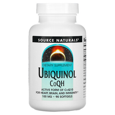 Source Naturals Убихинол CoQH​​ 100 мг 90 капсул