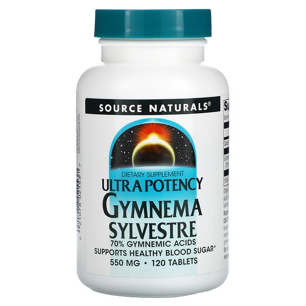 Source Naturals, Ultra Potency Gymnema Sylvestre, 550 мг, 120 таблеток