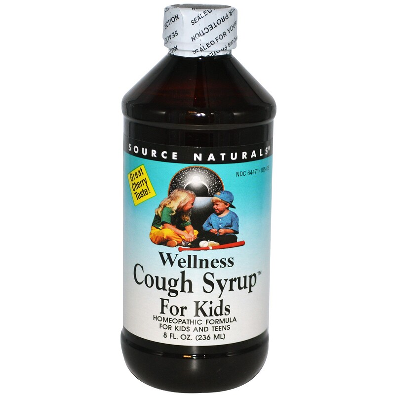 Source Naturals, Wellness Cough Syrup For Kids, Great Cherry Taste, 8