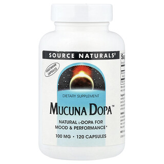 Source Naturals, Mucuna Dopa™, 100 mg, 120 Capsules
