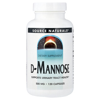 Source Naturals, D-manosa, 500 mg, 120 cápsulas
