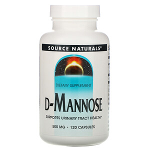 Отзывы о Сорс Начэралс, D-Mannose, 500 mg, 120 Capsules