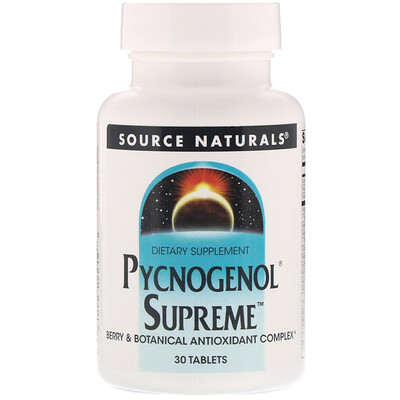 

Source Naturals Пикногенол Supreme, 30 таблеток