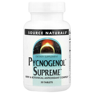 Source Naturals, Pycnogenol Supremo, 30 tabletas
