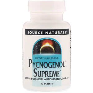 Отзывы о Сорс Начэралс, Pycnogenol Supreme, 30 Tablets