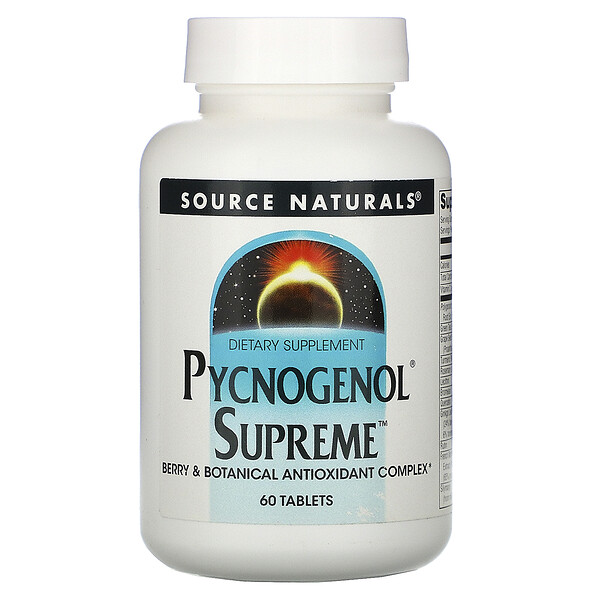 Source Naturals, Pycnogenol Supreme, 60 Tablets