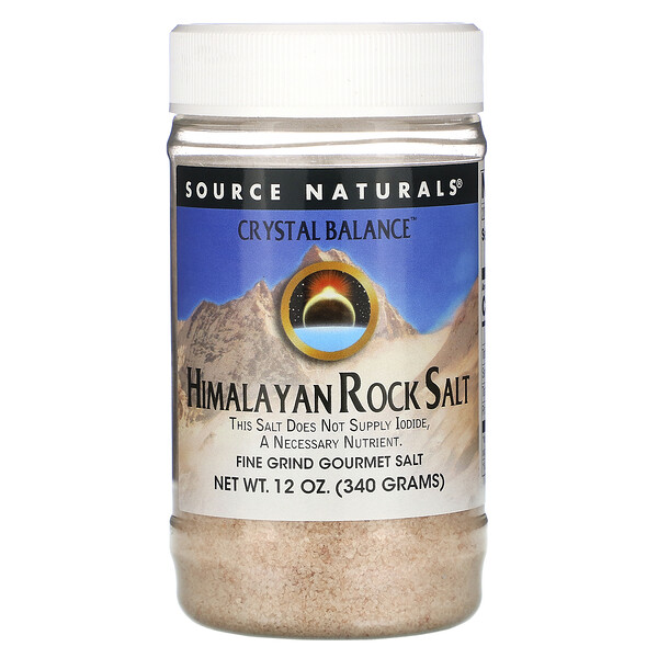 Source Naturals, Crystal Balance（クリスタルバランス）、ヒマラヤ岩塩、細挽き、340g（12オンス）